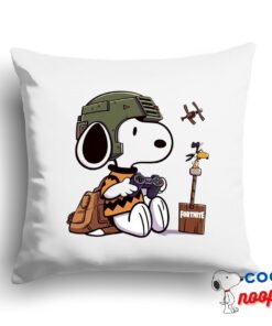 Best Selling Snoopy Fortnite Square Pillow 1