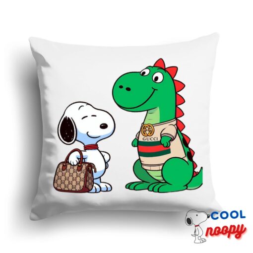 Best Selling Snoopy Gucci Square Pillow 1