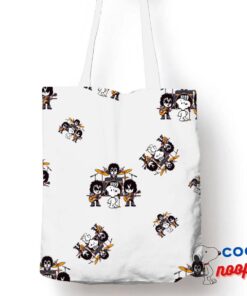 Best Selling Snoopy Kiss Rock Band Tote Bag 1