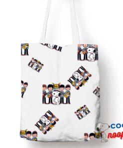 Best Selling Snoopy The Beatles Rock Band Tote Bag 1