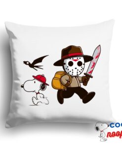 Bountiful Snoopy Friday The 13th Movie Square Pillow 1