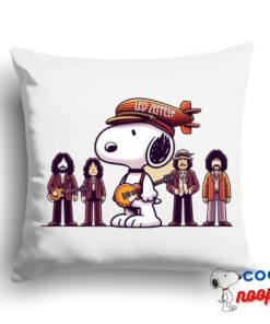 Bountiful Snoopy Led Zeppelin Square Pillow 1