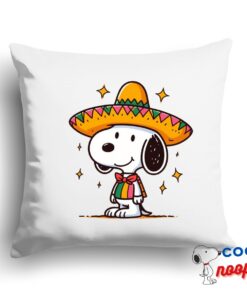 Bountiful Snoopy Mexican Square Pillow 1