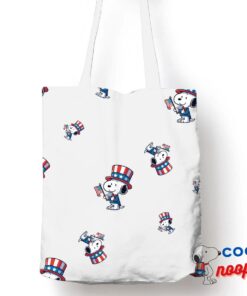 Bountiful Snoopy Patriotic Tote Bag 1