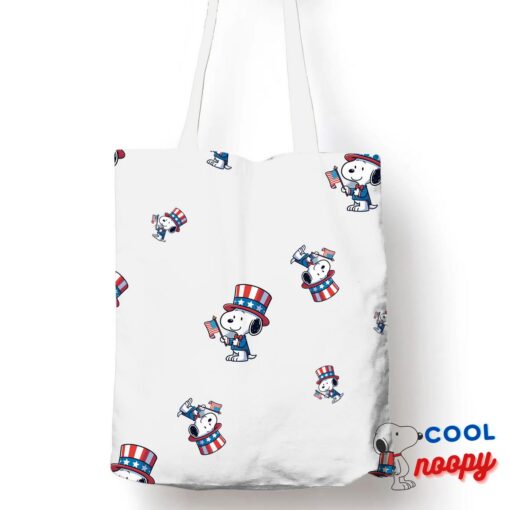 Bountiful Snoopy Patriotic Tote Bag 1