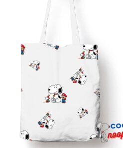 Bountiful Snoopy Super Mario Tote Bag 1