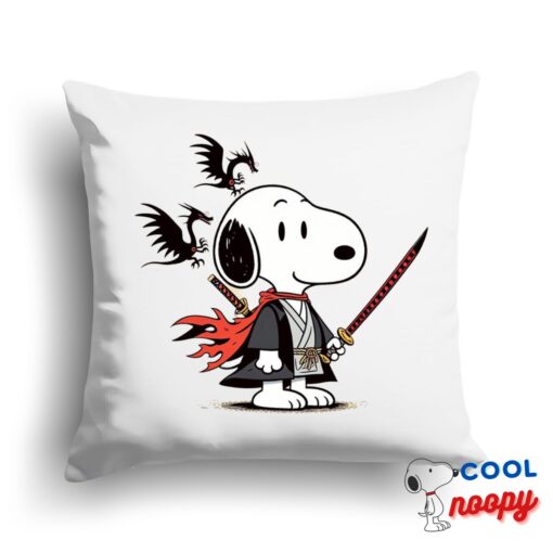 Brilliant Snoopy Demon Slayer Square Pillow 1