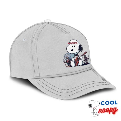 Brilliant Snoopy Iron Maiden Band Hat 2