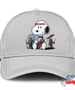Brilliant Snoopy Iron Maiden Band Hat 3