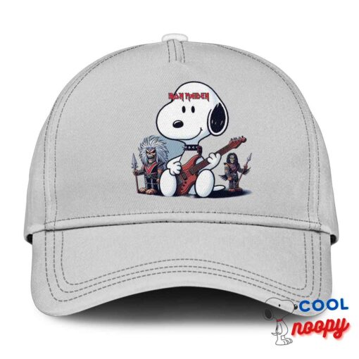 Brilliant Snoopy Iron Maiden Band Hat 3