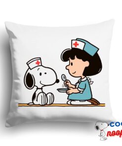 Brilliant Snoopy Nurse Square Pillow 1