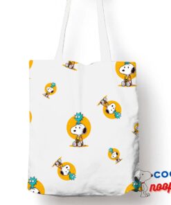 Brilliant Snoopy Rick And Morty Tote Bag 1