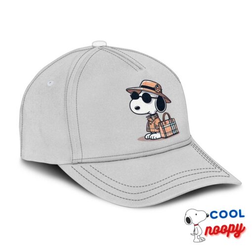 Cheerful Snoopy Burberry Hat 2