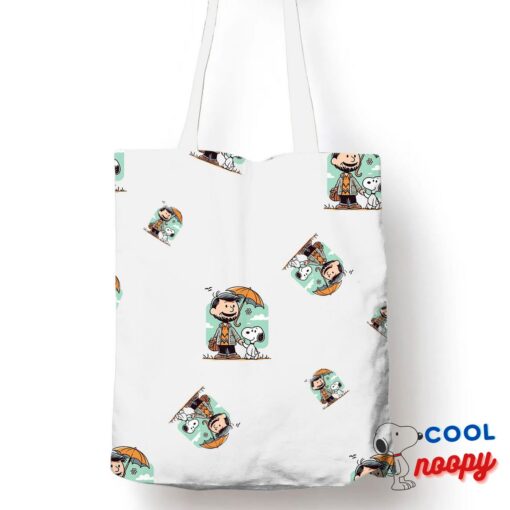 Cheerful Snoopy Dad Tote Bag 1