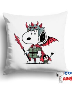 Cheerful Snoopy Demon Slayer Square Pillow 1