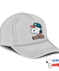 Cheerful Snoopy Houston Astros Logo Hat 2