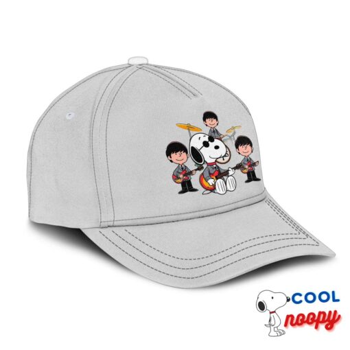 Cheerful Snoopy The Beatles Rock Band Hat 2