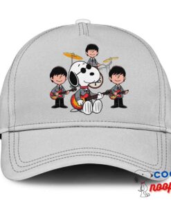 Cheerful Snoopy The Beatles Rock Band Hat 3