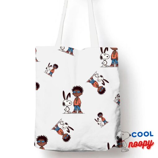 Colorful Snoopy Bad Bunny Rapper Tote Bag 1