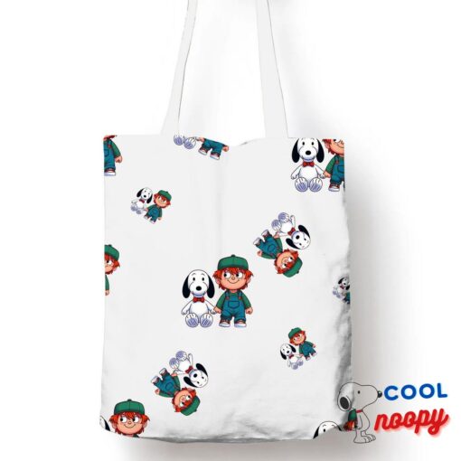 Colorful Snoopy Chucky Movie Tote Bag 1