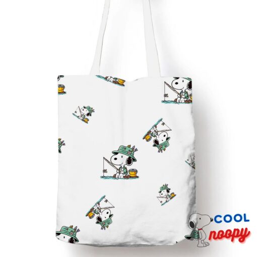 Colorful Snoopy Fishing Tote Bag 1