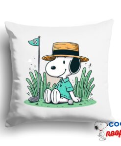Colorful Snoopy Golf Square Pillow 1