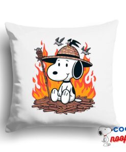 Colorful Snoopy Hellfire Club Square Pillow 1