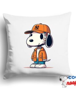 Colorful Snoopy Mac Miller Rapper Square Pillow 1