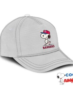 Colorful Snoopy Texas Rangers Logo Hat 2