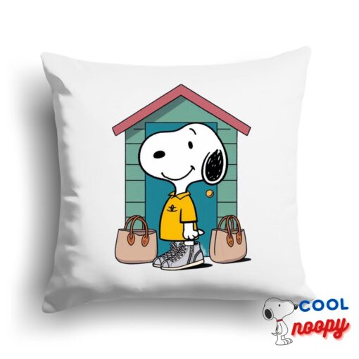 Comfortable Snoopy Balenciaga Square Pillow 1