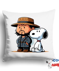 Comfortable Snoopy Bray Wyatt Square Pillow 1