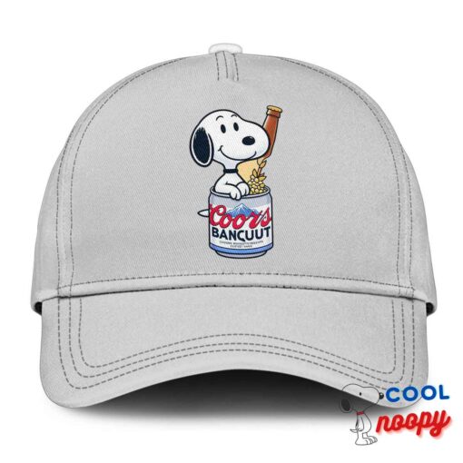 Comfortable Snoopy Coors Banquet Logo Hat 3