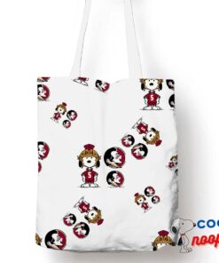 Comfortable Snoopy Florida State Seminoles Logo Tote Bag 1