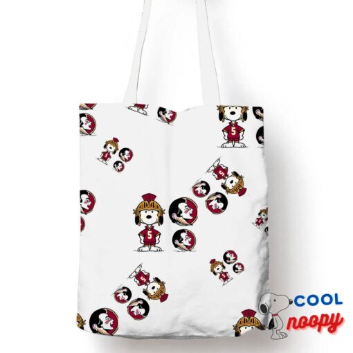 Comfortable Snoopy Florida State Seminoles Logo Tote Bag 1