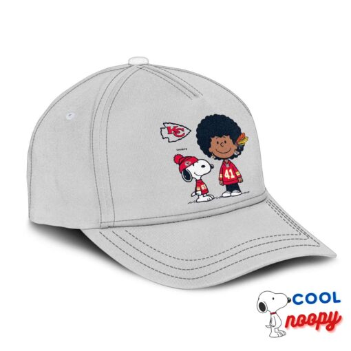Comfortable Snoopy Kansas City Chiefs Logo Hat 2