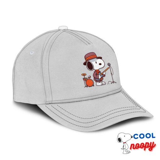 Comfortable Snoopy Maroon Pop Band Hat 2