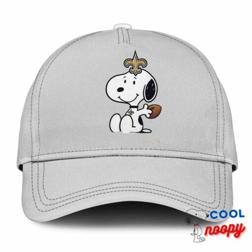 Comfortable Snoopy New Orleans Saints Logo Hat 3
