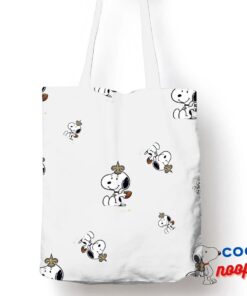 Comfortable Snoopy New Orleans Saints Logo Tote Bag 1