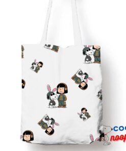 Cool Snoopy Bad Bunny Rapper Tote Bag 1