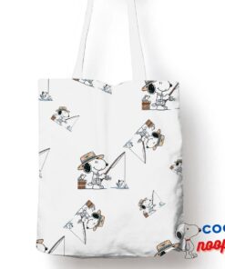 Cool Snoopy Fishing Tote Bag 1