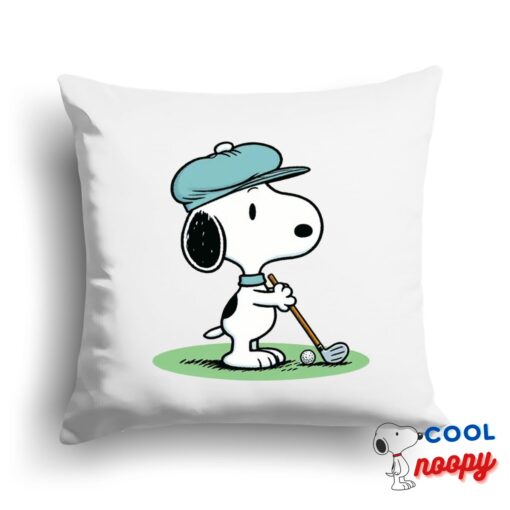 Cool Snoopy Golf Square Pillow 1