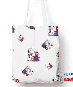 Cool Snoopy Spiderman Tote Bag 1
