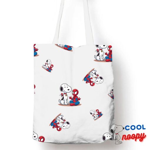 Cool Snoopy Spiderman Tote Bag 1