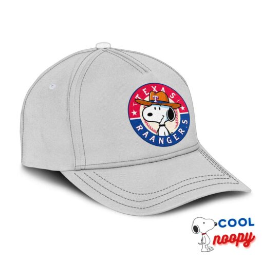 Cool Snoopy Texas Rangers Logo Hat 2