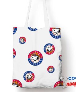 Cool Snoopy Texas Rangers Logo Tote Bag 1