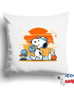 Creative Snoopy Bowling Square Pillow 1