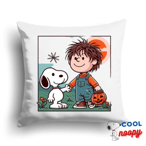 Creative Snoopy Chucky Movie Square Pillow 1