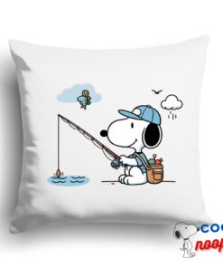 Creative Snoopy Fishing Square Pillow 1