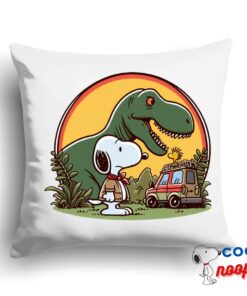 Creative Snoopy Jurassic Park Square Pillow 1