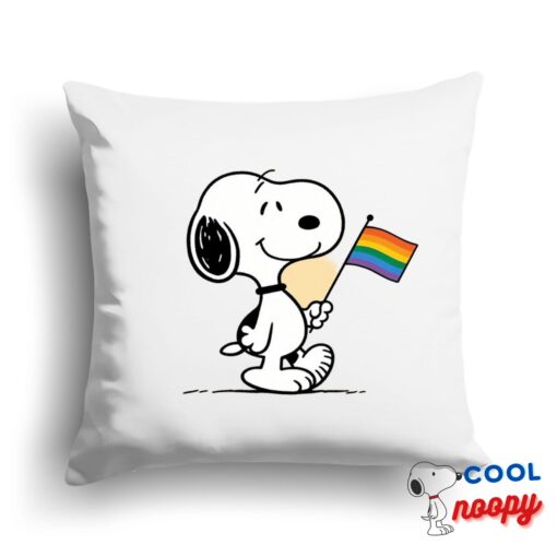 Creative Snoopy Pride Symbol Square Pillow 1